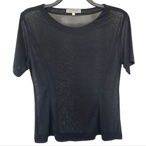 3/$15 Cleopatra Black Sheer Tee Shirt Size Medium
